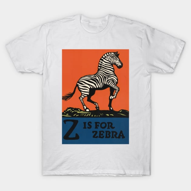 Z is for Zebra: ABC Designed and Cut on Wood by CB Falls T-Shirt by EphemeraKiosk